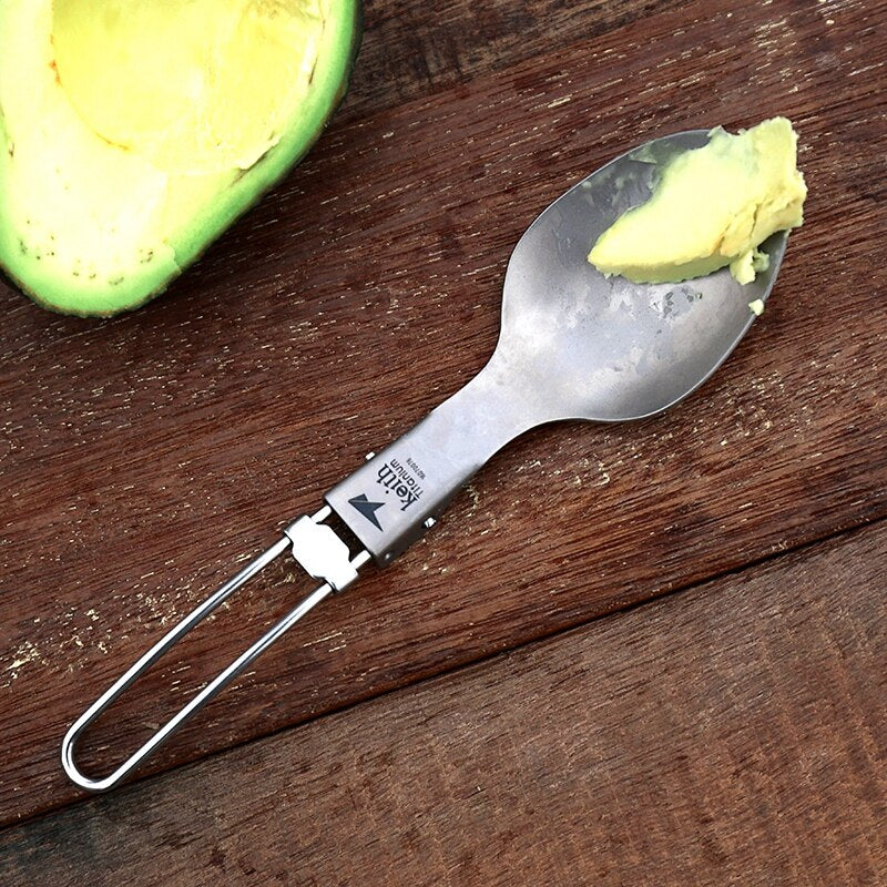 Titanium Folding Spoon