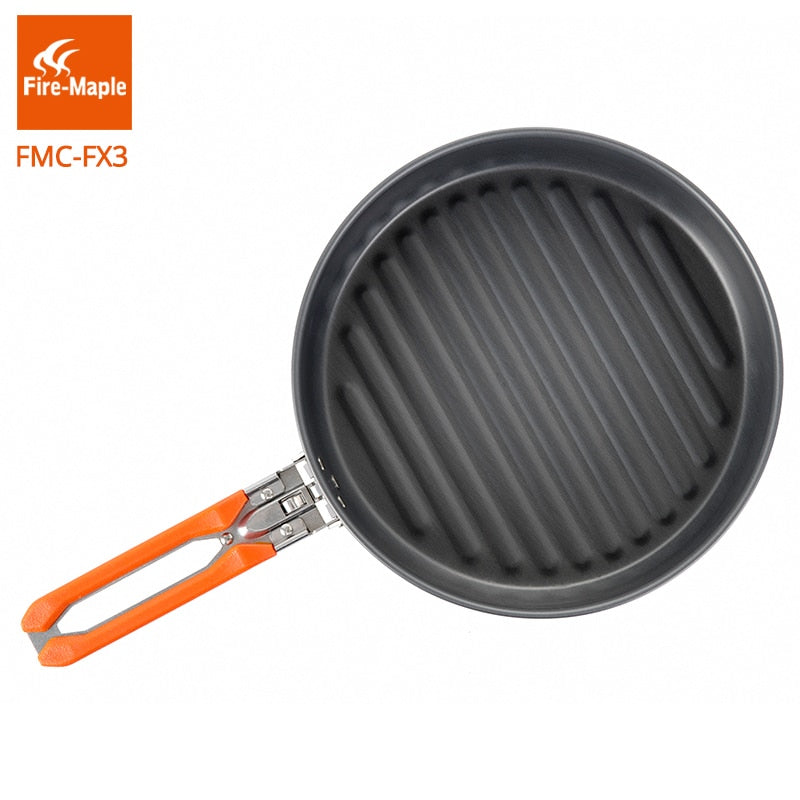 Portable Aluminium Frying Pan Foldable Handle