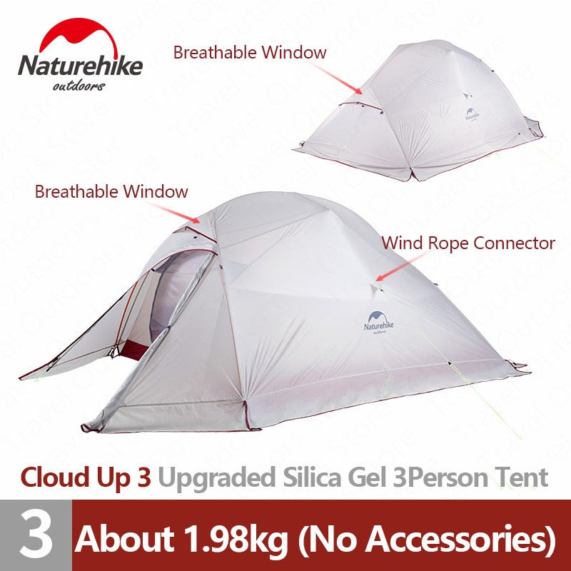 cloud up 3 tent Cloud Series 1 2 3 Persons Tent – Camp Rated