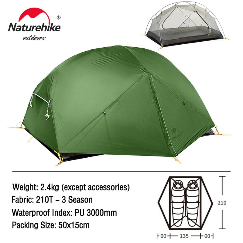 Mongar 2 Person Double Layer Ultralight Tent – Camp Rated